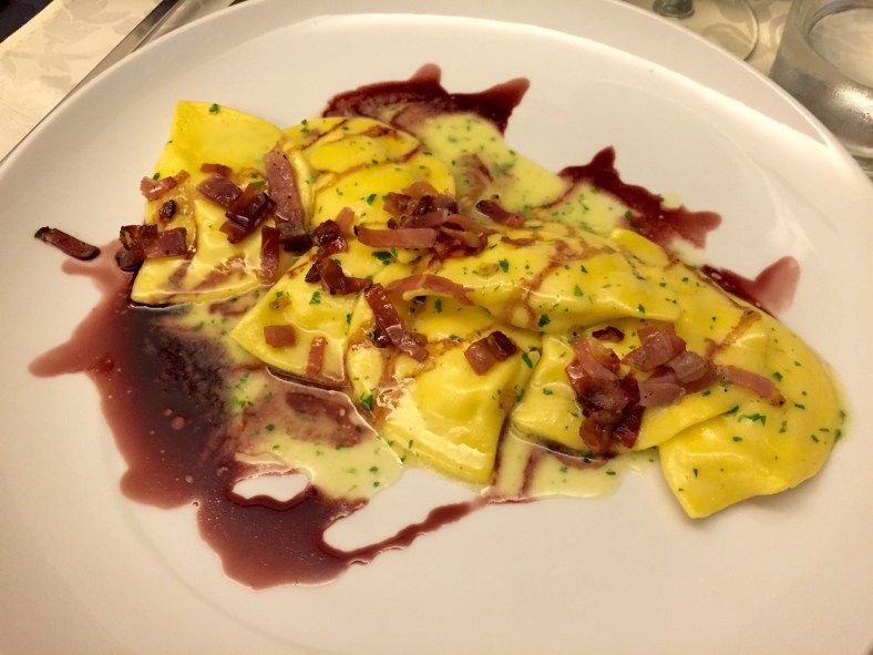 king crab tortellini at Antica Torretta